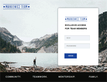 Tablet Screenshot of markiewiczteam.com